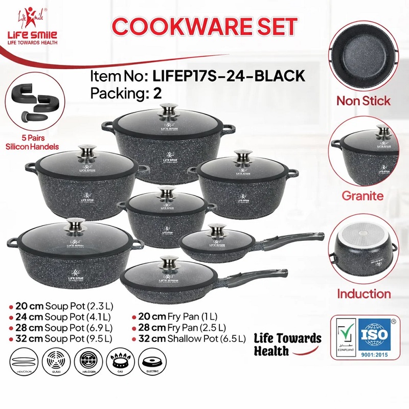 سرویس کامل ۲۴ پارچه گرانیتی لایفاسمایل مدل LIFEP17S-24