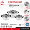 سرویس قابلمه 6 پارچه استیل لایف اسمایل مدل LIFEP29-6