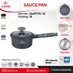 شیرجوش سایز 16 گرانیتی لایف اسمایل SAUP17S-16