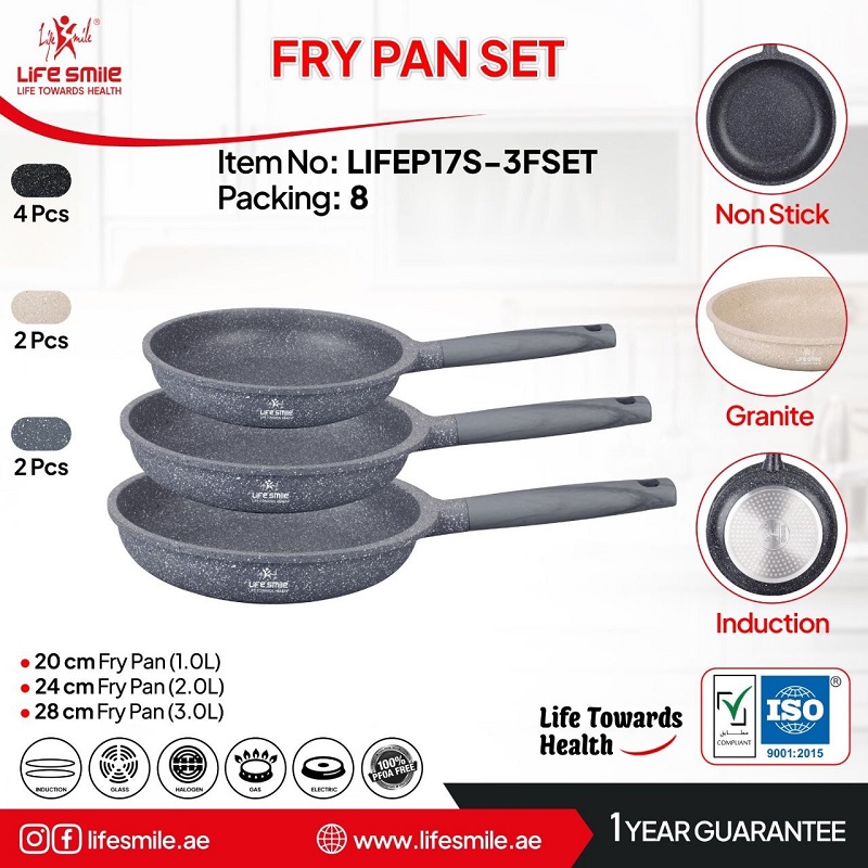 ست تابه تکدسته گرانیتی لایف اسمایل LIFEP17S-3FSET